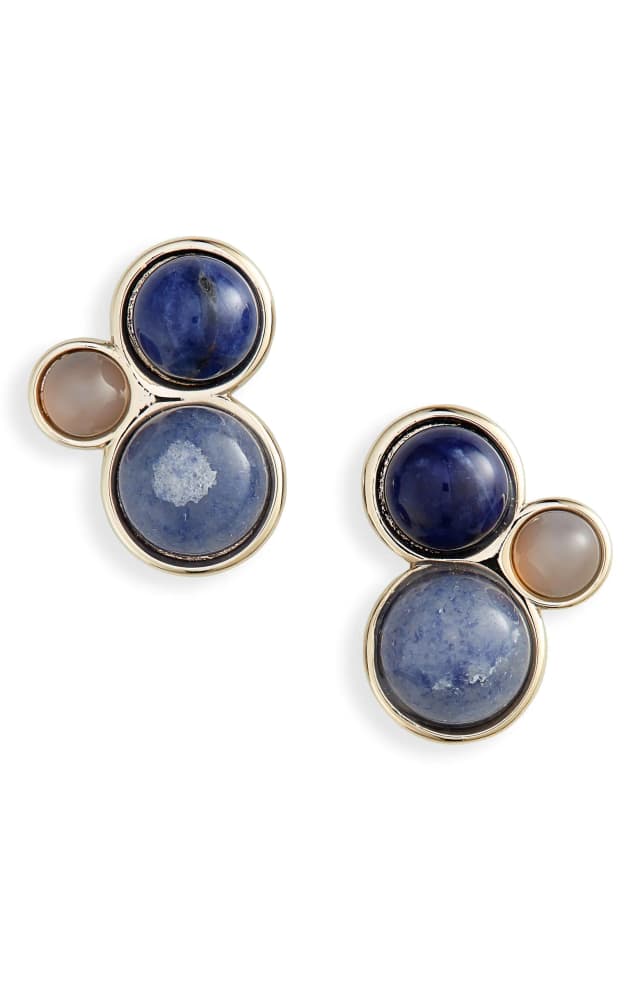 Ora Cabochon Post Earrings