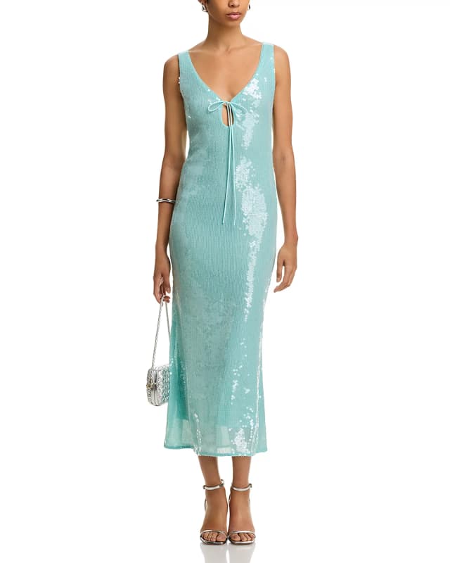 Isha Sequined Midi Dress