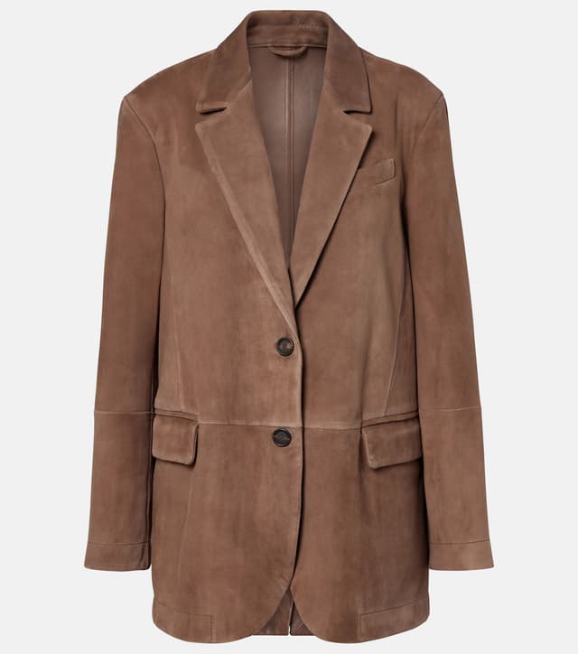 Suede blazer