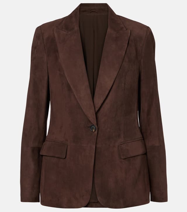 Suede blazer