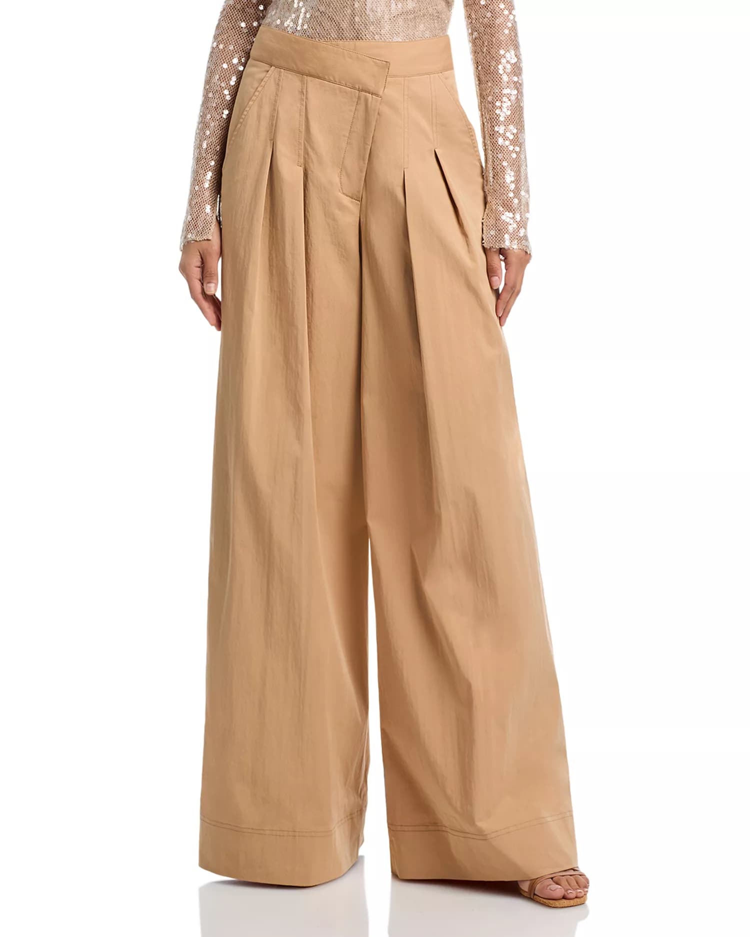 Heron Pleated Wide Leg Pants