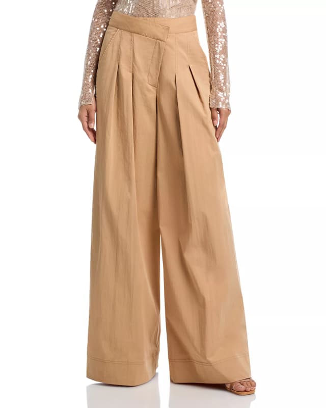 Heron Pleated Wide Leg Pants
