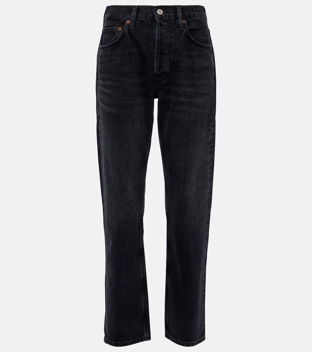 Parker Long mid-rise straight jeans