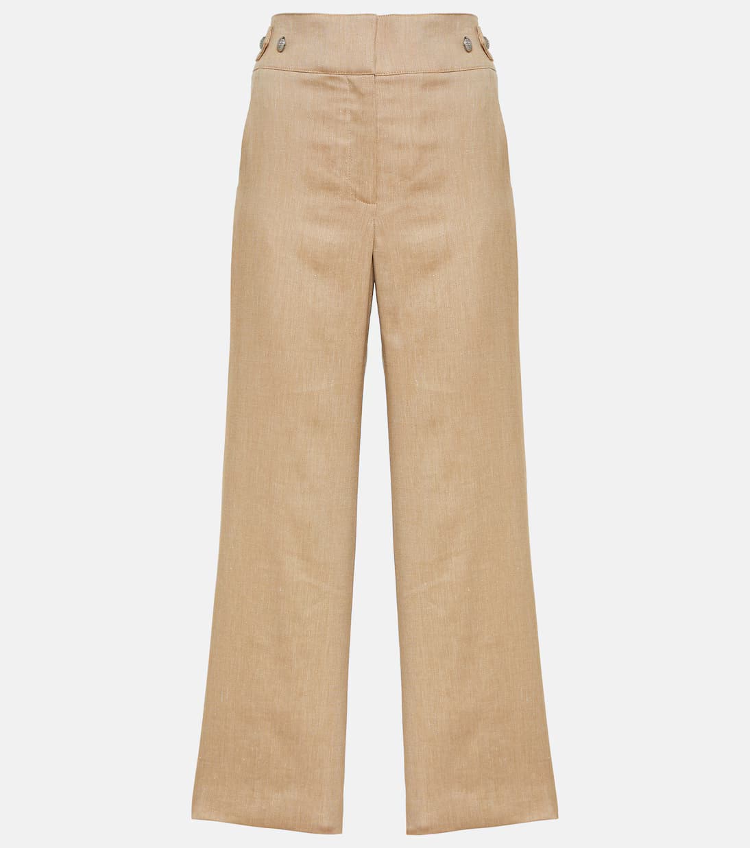 Aubrie linen-blend cropped pants