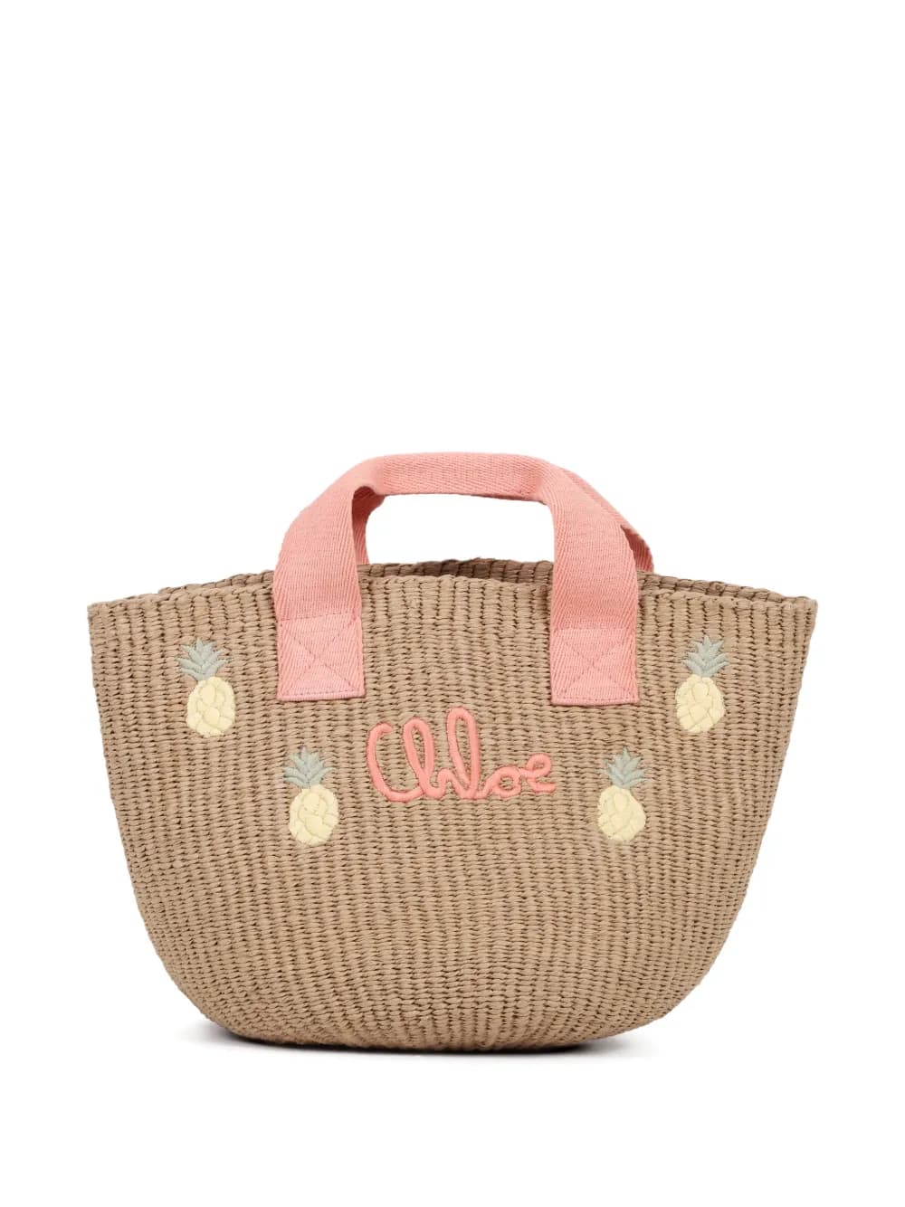 logo-embroidered tote bag