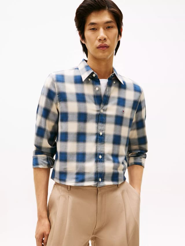 Slim Fit Plaid All-Day Shirt