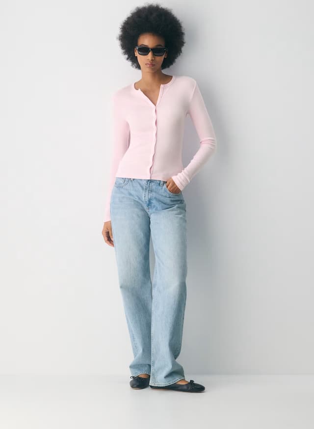 HomeStretch™ Rib Syncopation Button-Up