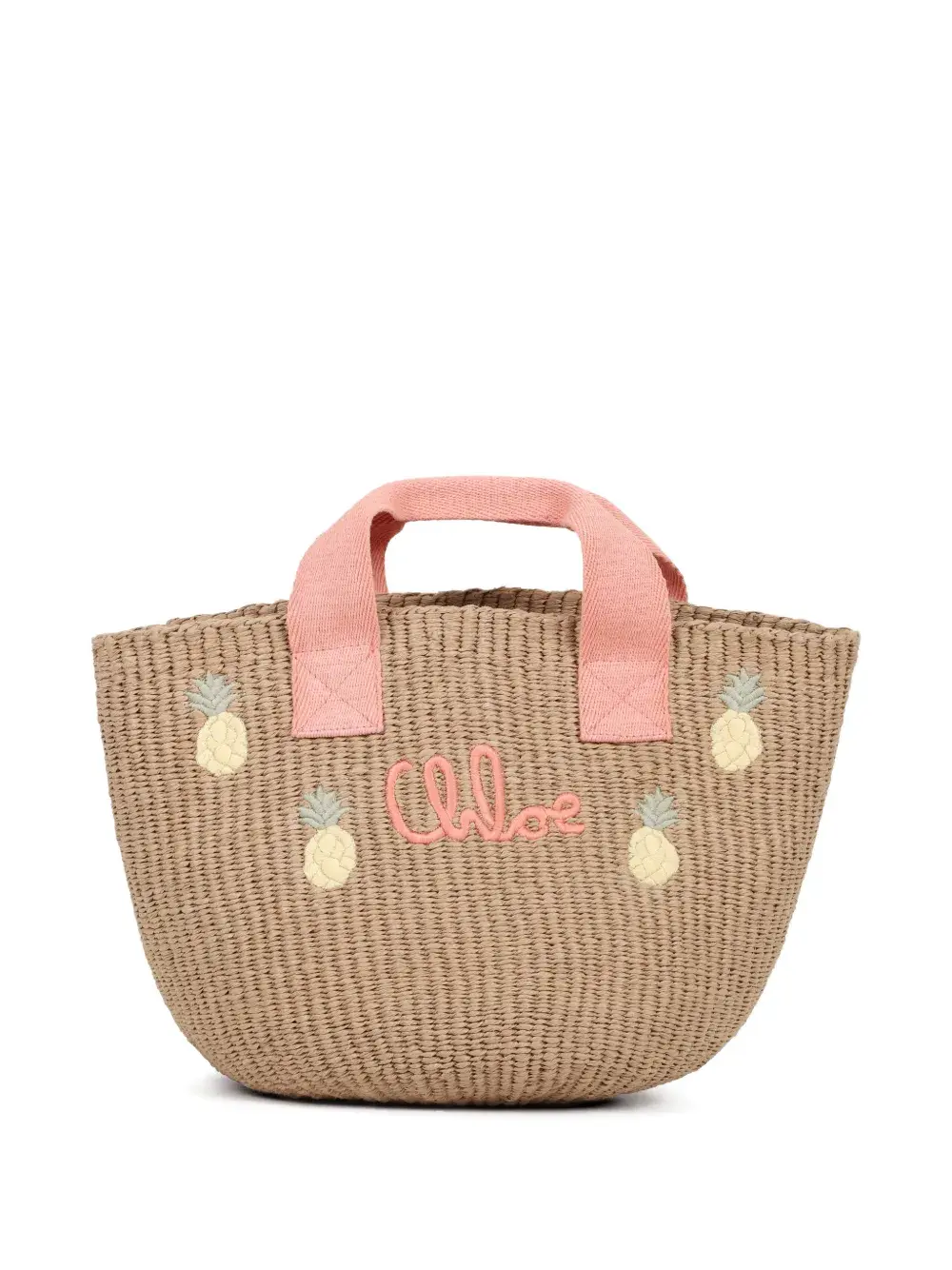 logo-embroidered tote bag