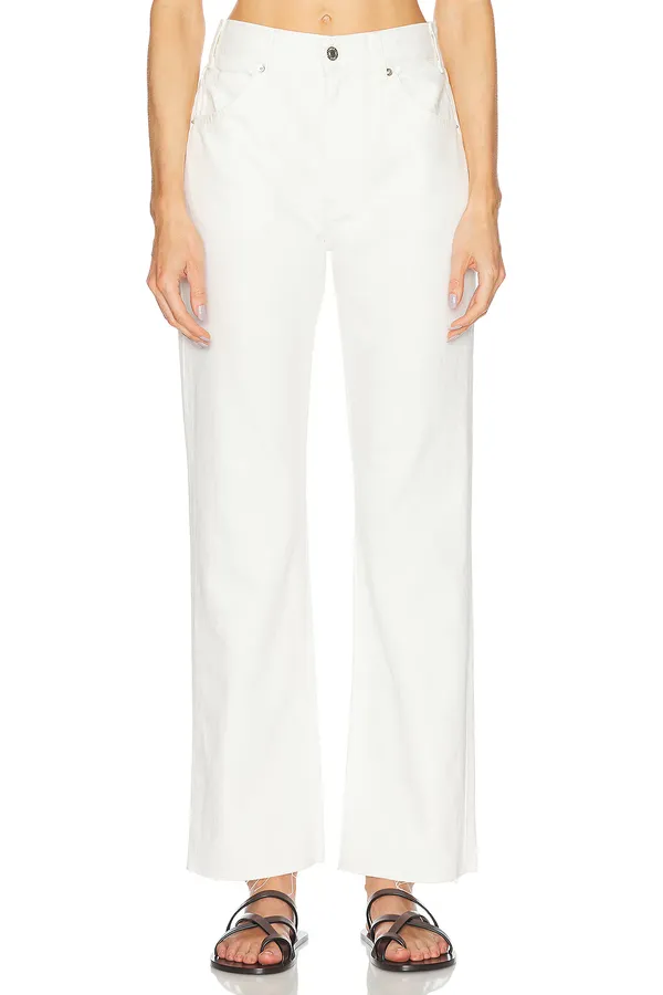 Calla high-rise cropped straight jeans