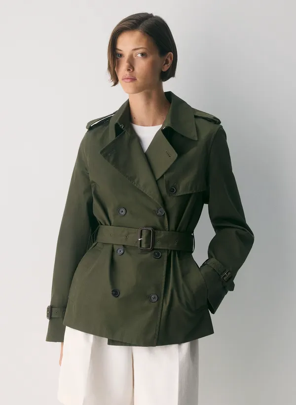 The Finch Short Trench Coat - City Twill